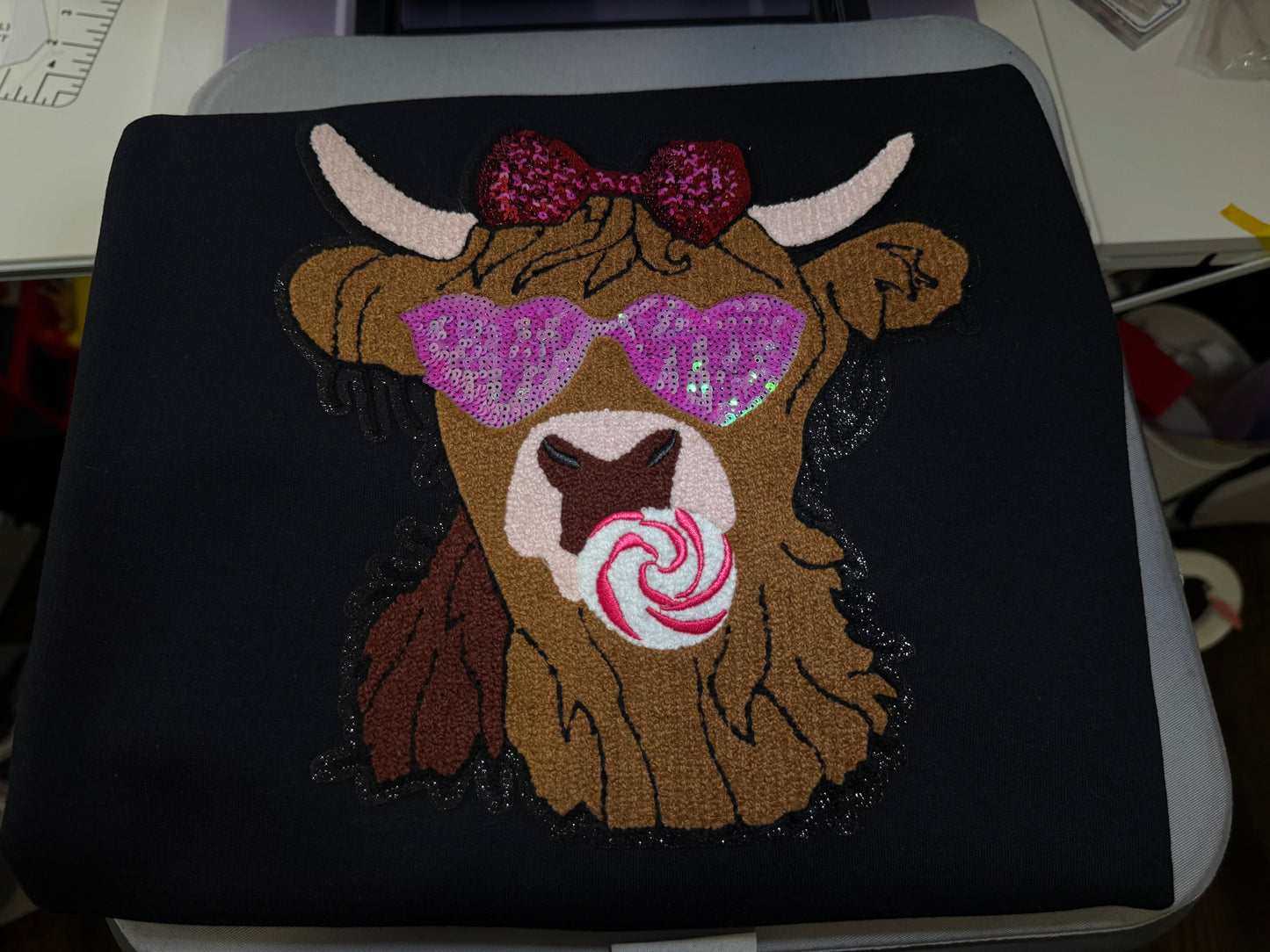 Cow Patch Crewneck